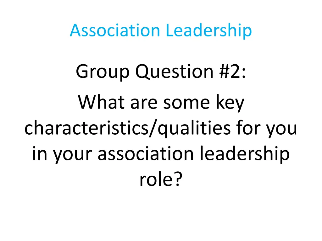 association leadership 2