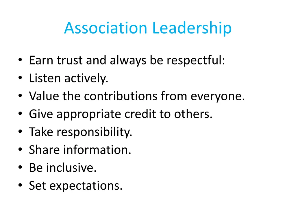 association leadership 6