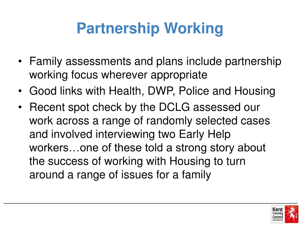 partnership working