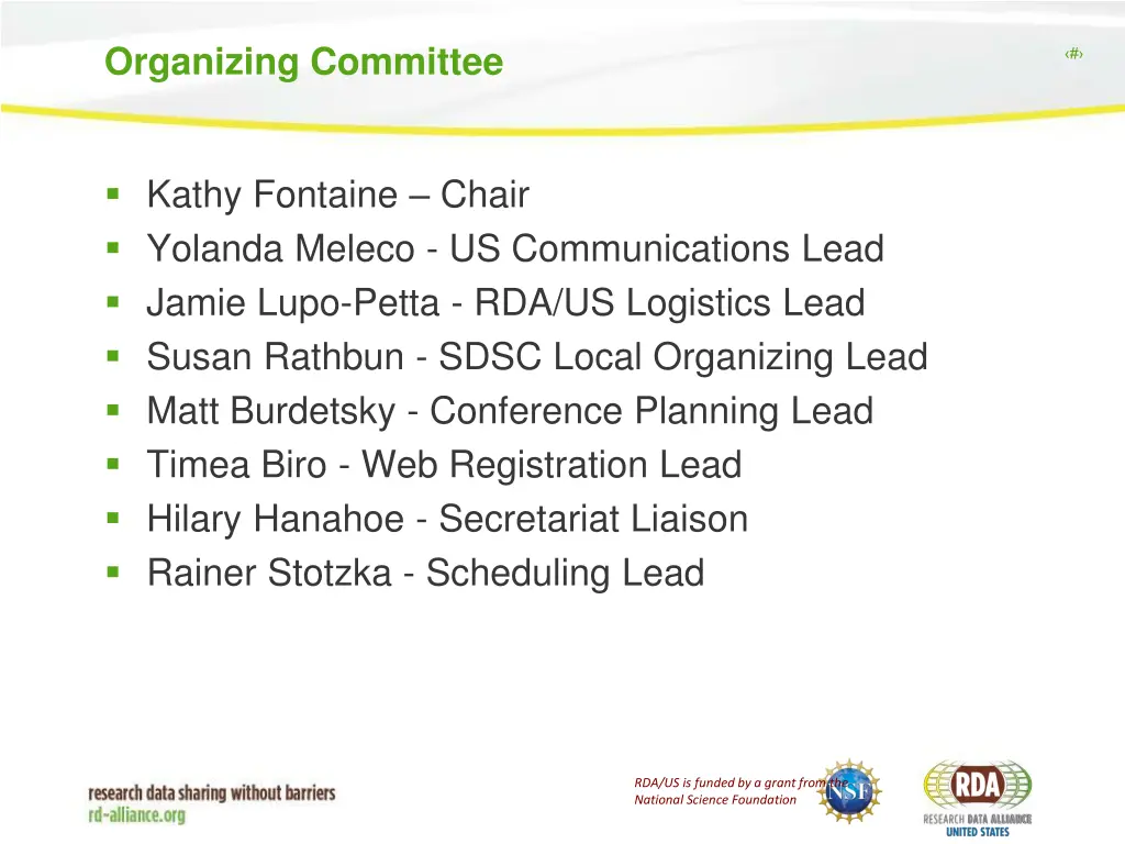 organizing committee
