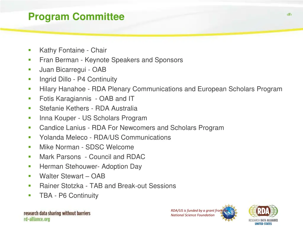 program committee