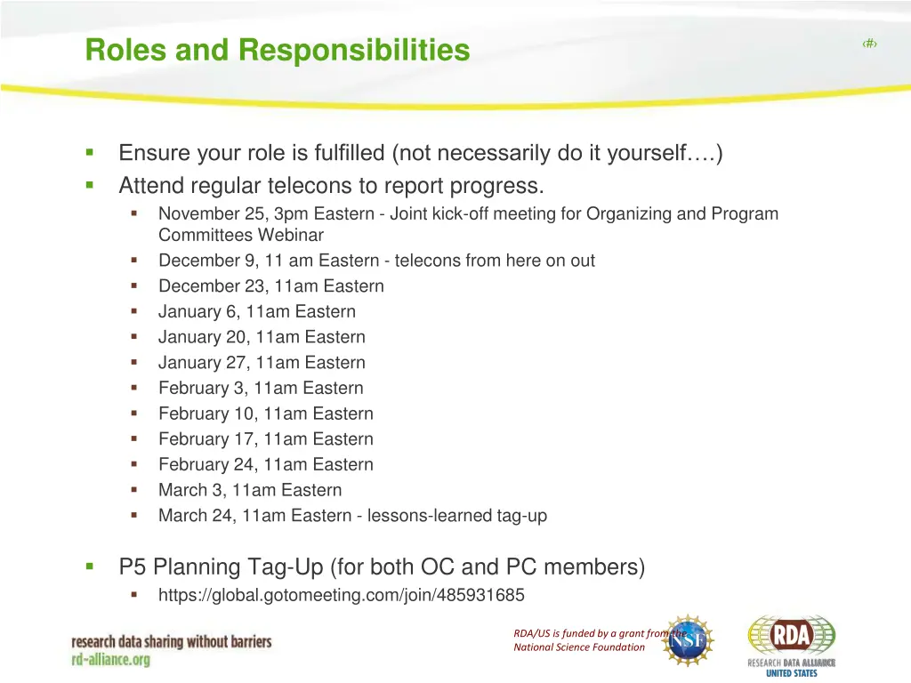 roles and responsibilities