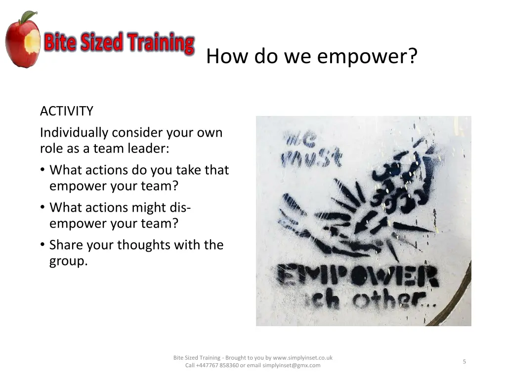 how do we empower