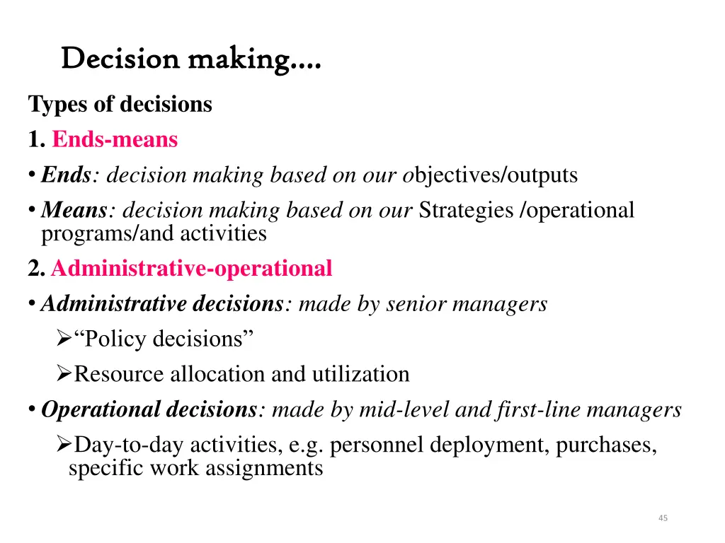 decision making decision making 1