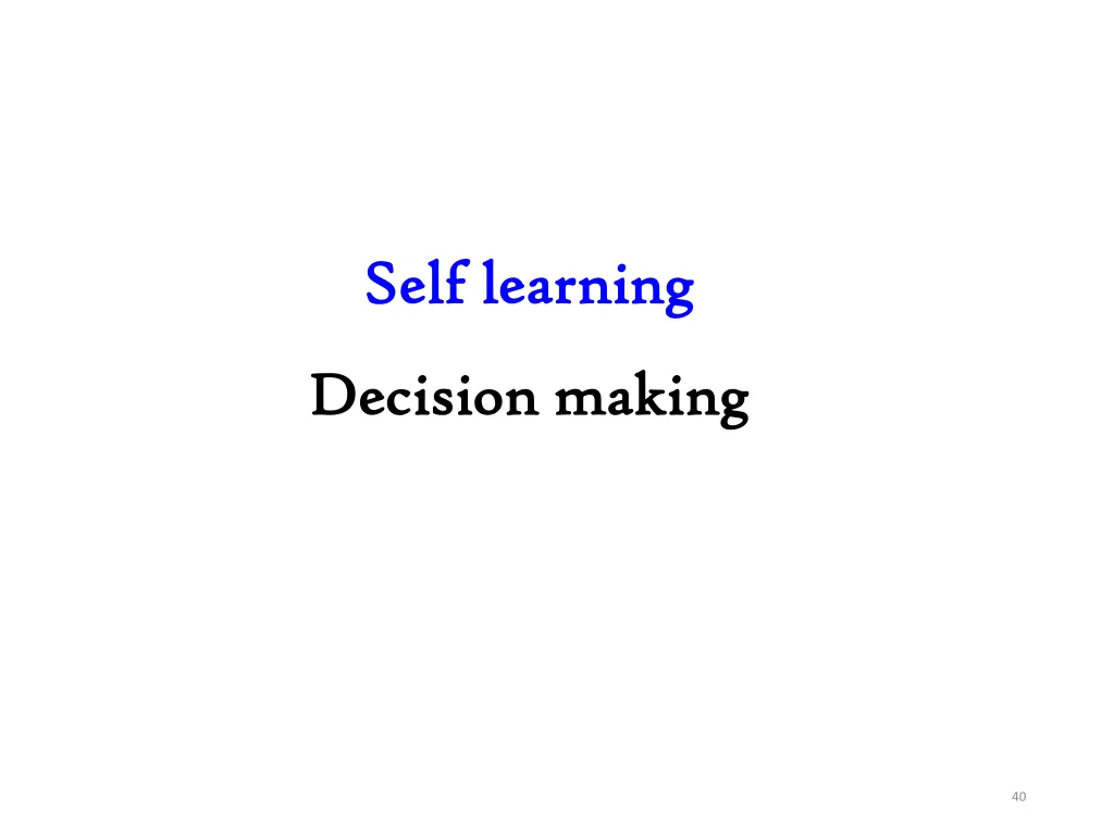 self learning self learning