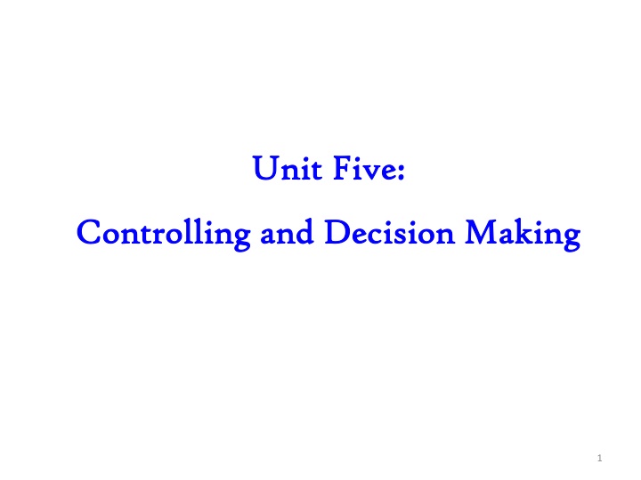 unit five unit five