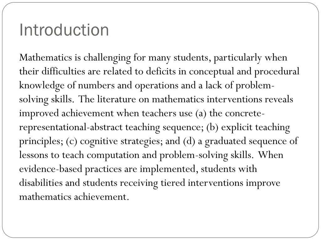 introduction
