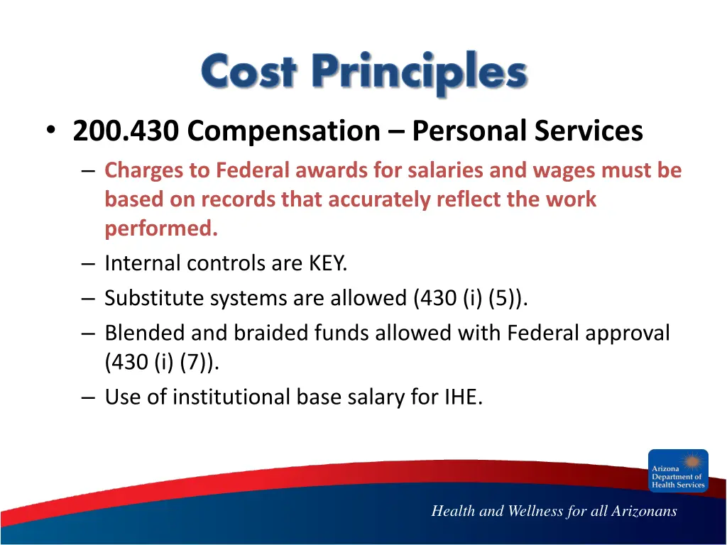 cost principles 1