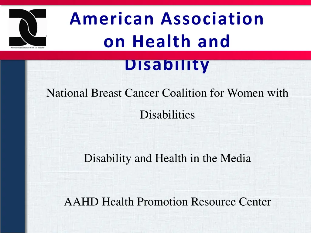 american association on health and disability 3
