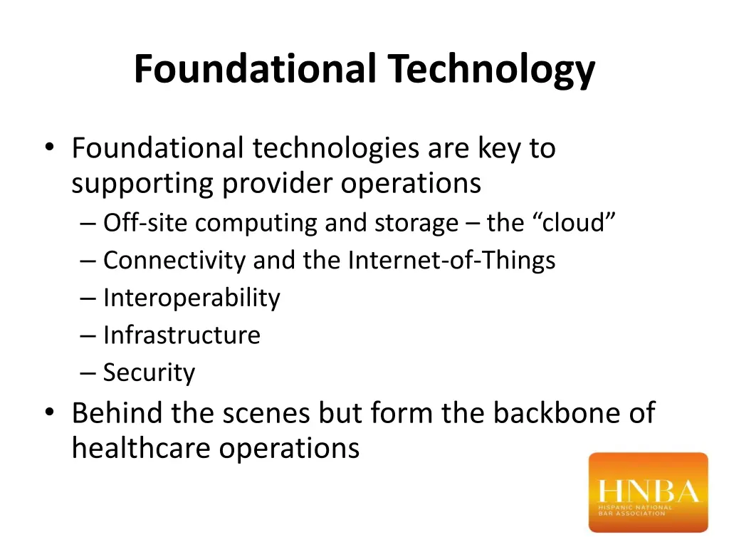 foundational technology