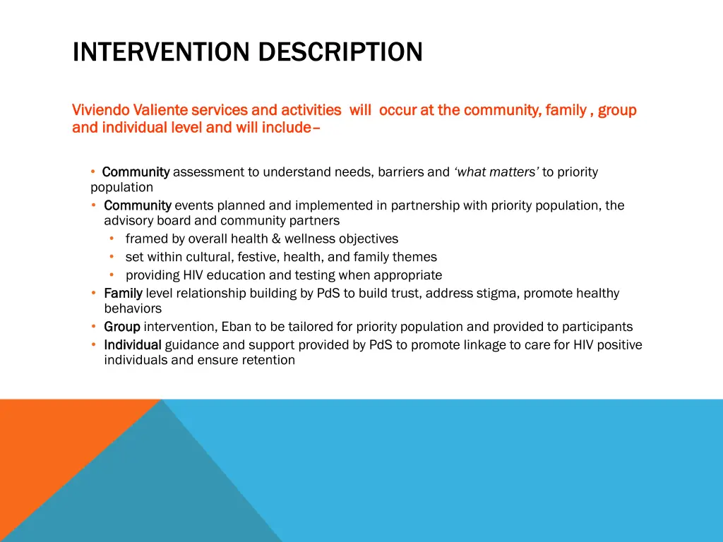 intervention description 1