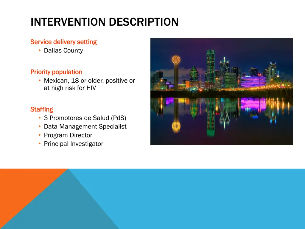 intervention description