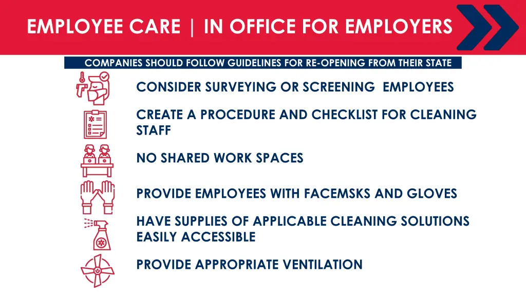 employee care in office for employers