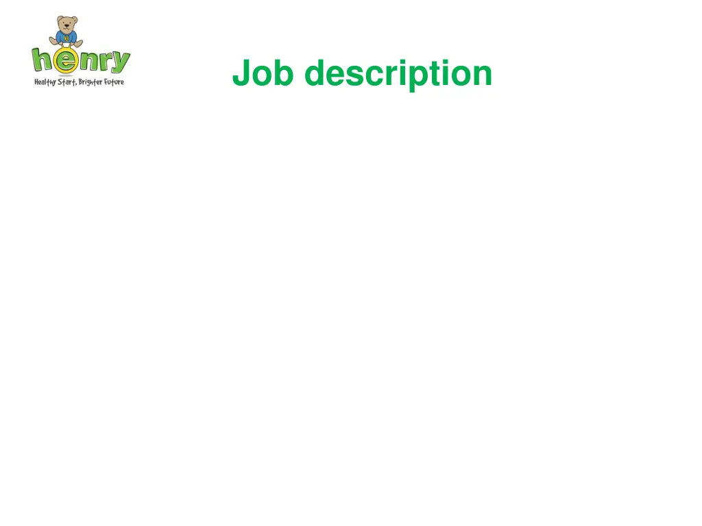 job description