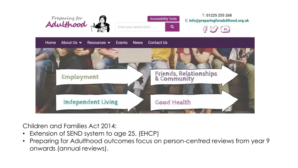 children and families act 2014 extension of send