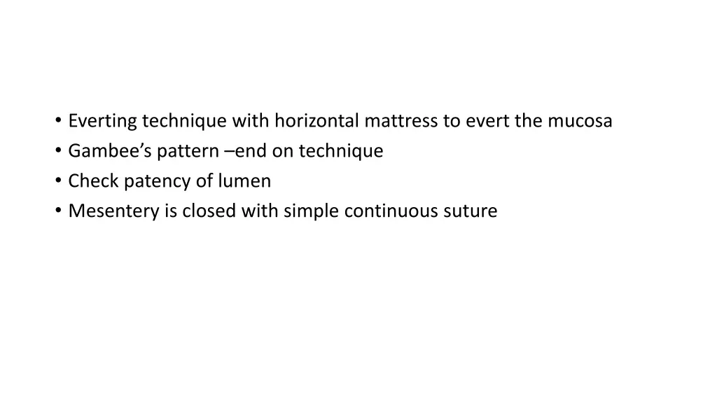 everting technique with horizontal mattress