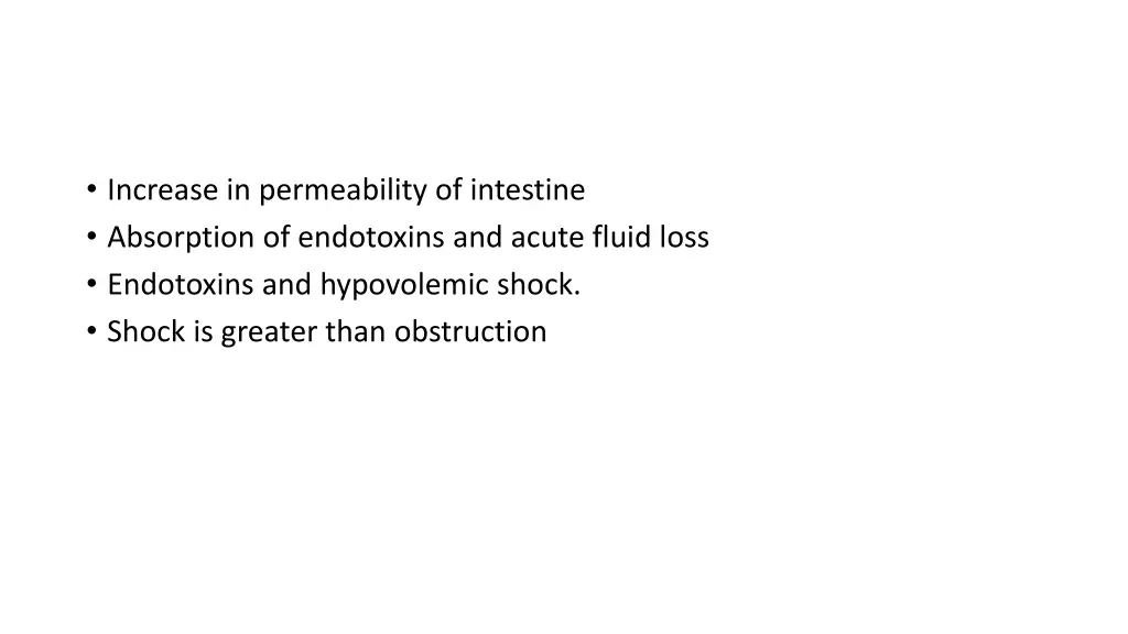 increase in permeability of intestine absorption