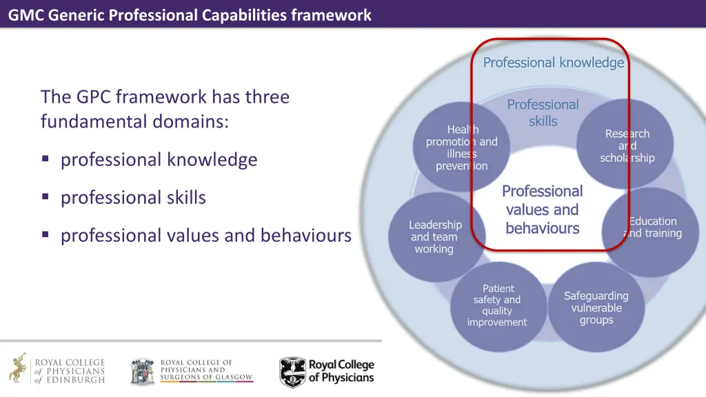 gmc generic professional capabilities framework 1
