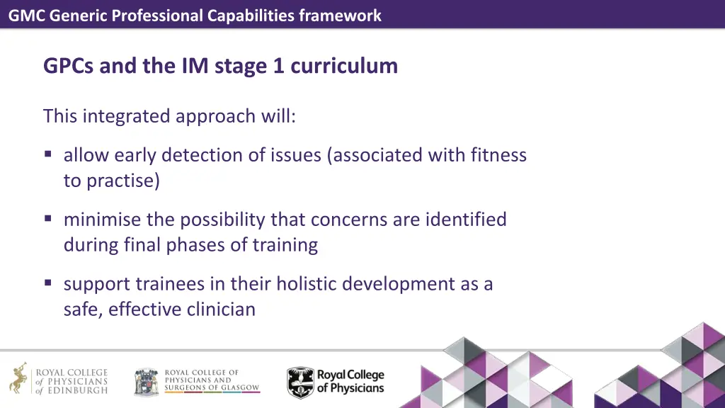 gmc generic professional capabilities framework 6