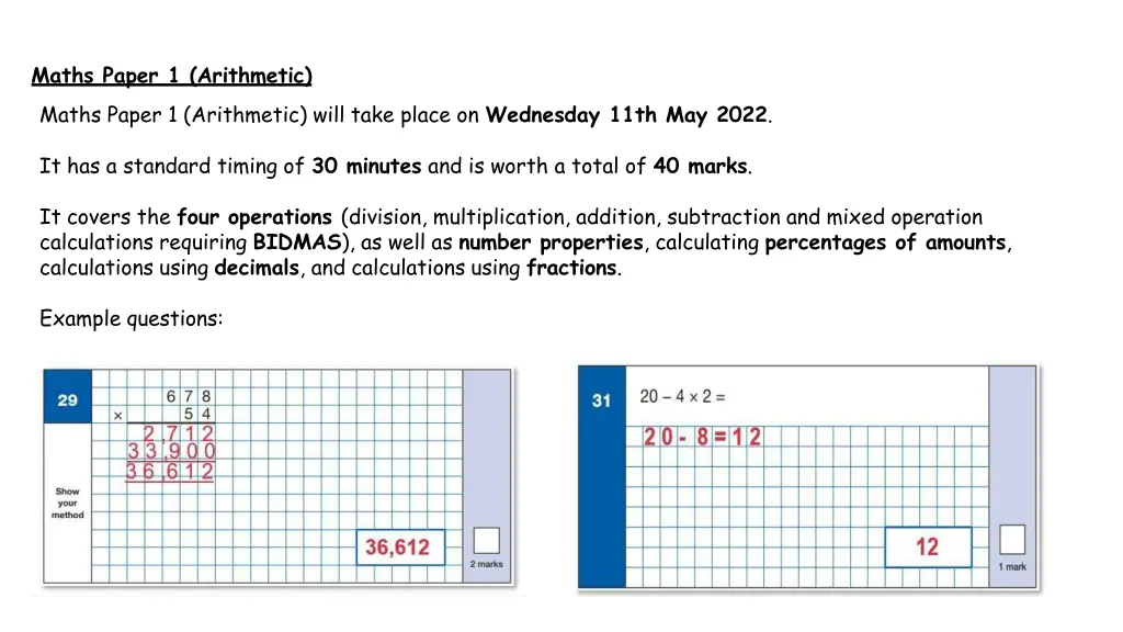 maths paper 1 arithmetic maths paper 1 arithmetic