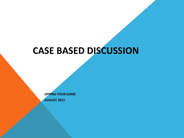 case based discussion