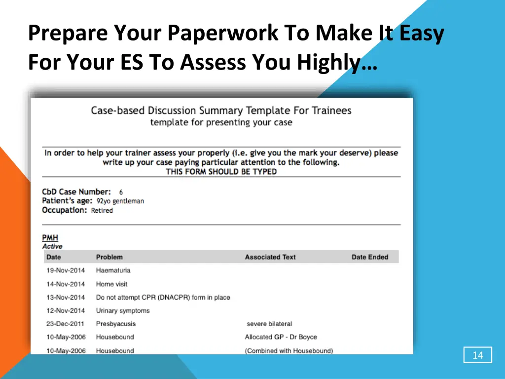 prepare your paperwork to make it easy for your