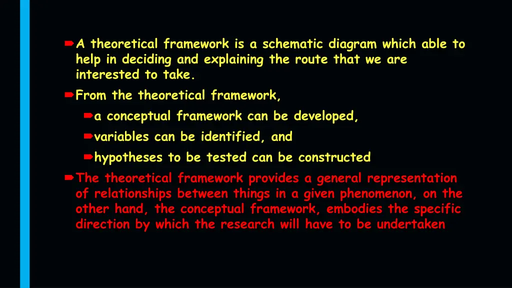 a theoretical framework is a schematic diagram