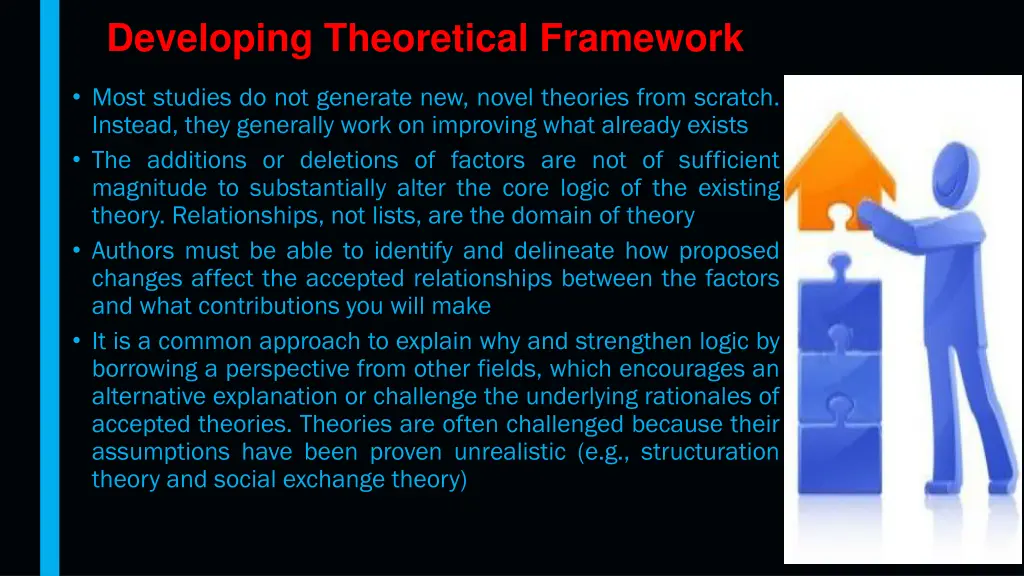 developing theoretical framework