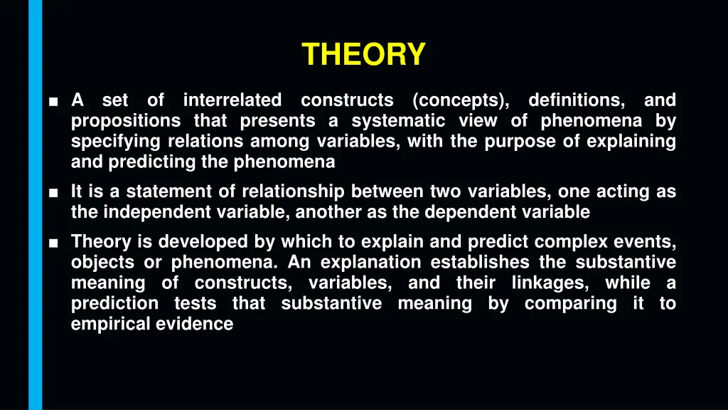 theory