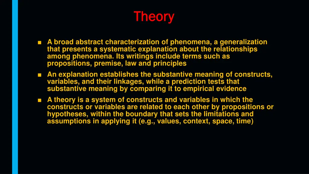 theory theory