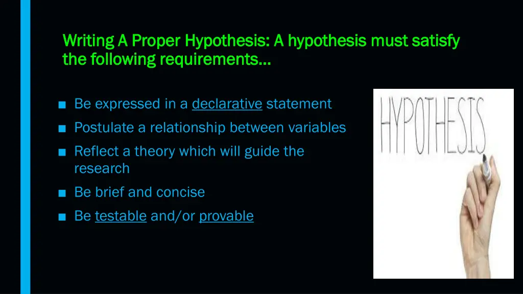 writing a proper writing a proper hypothesis
