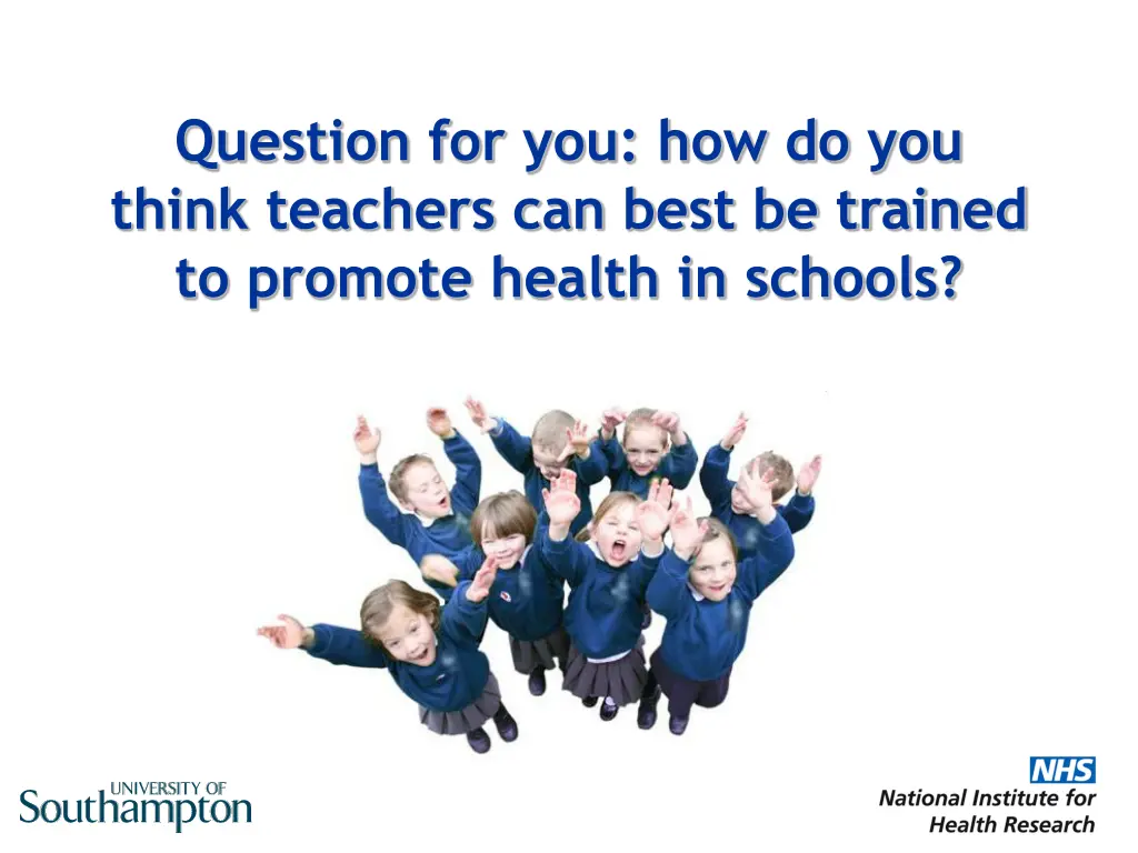 question for you how do you think teachers 1