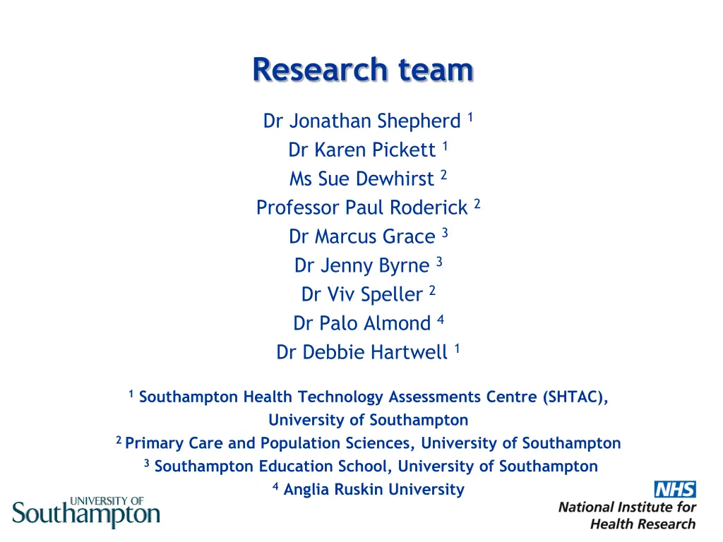 research team