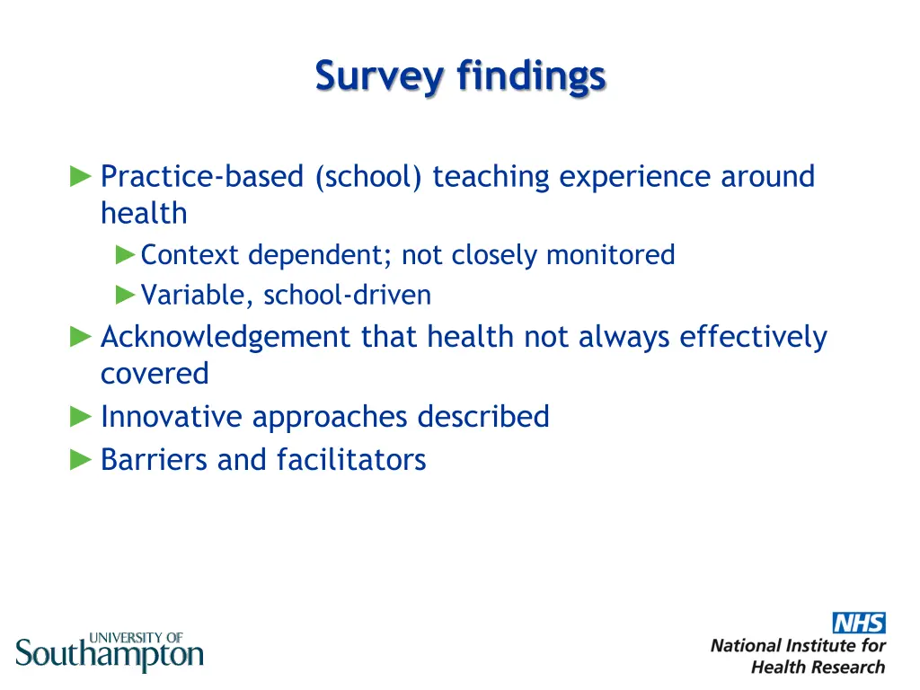 survey findings 3