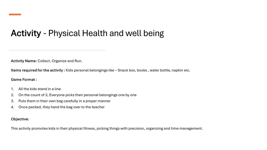 activity activity physical health and well being