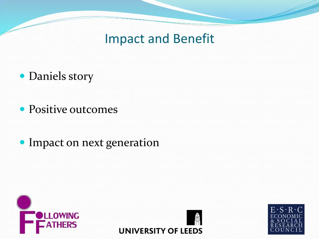 impact and benefit