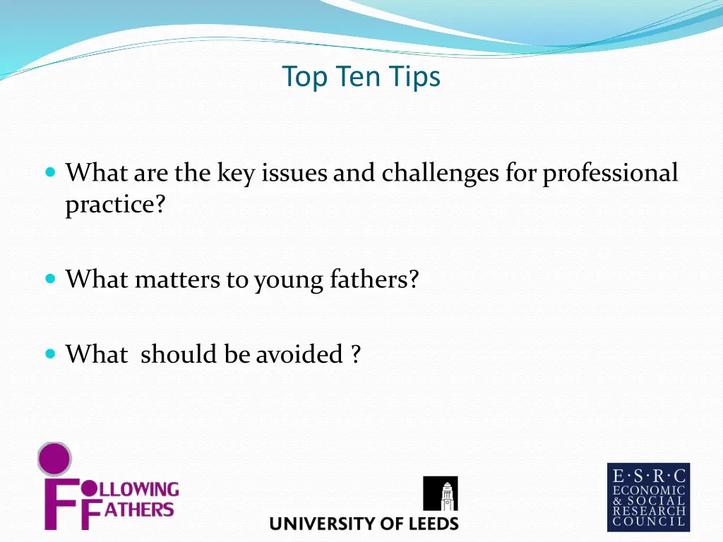 top ten tips