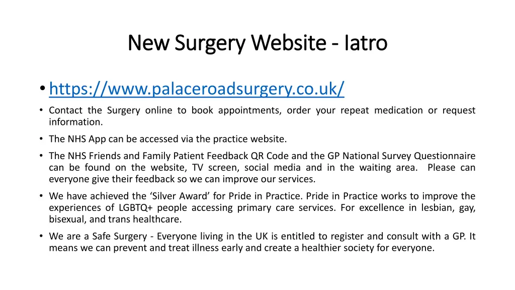 new surgery website new surgery website iatro