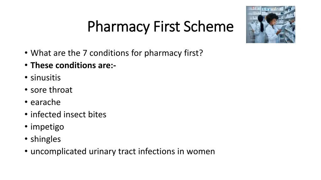 pharmacy first scheme pharmacy first scheme