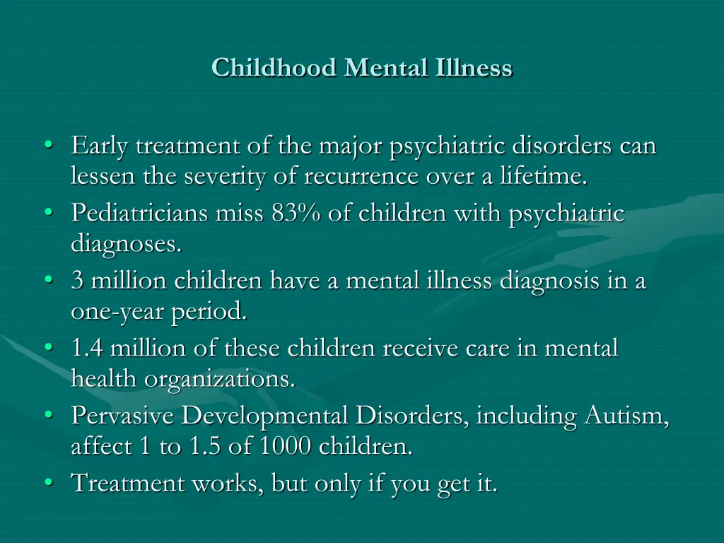 childhood mental illness 2