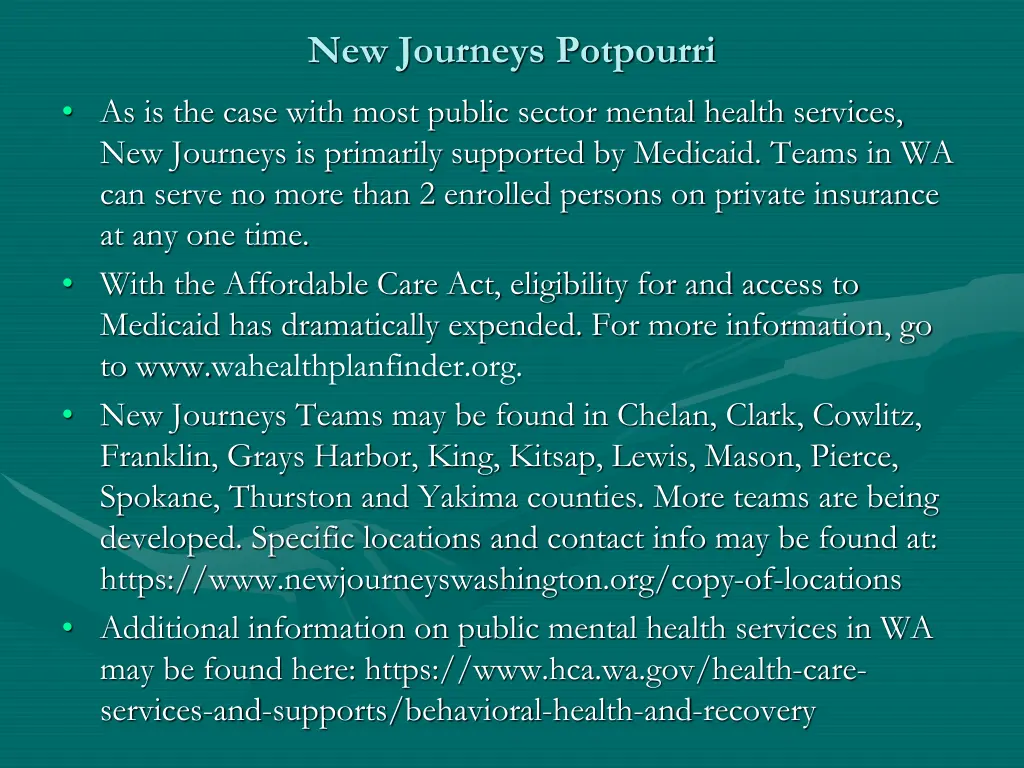new journeys potpourri