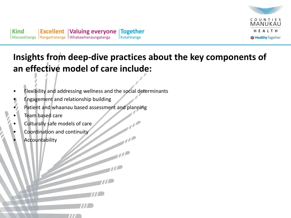 insights from deep dive practices about