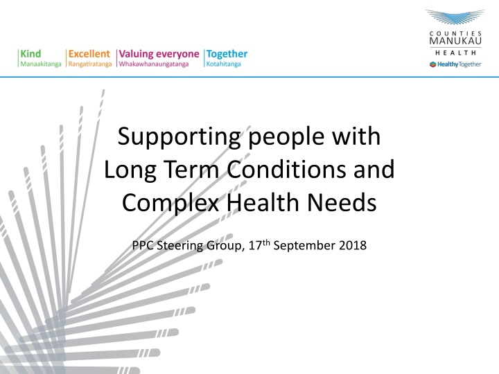 supporting people with long term conditions