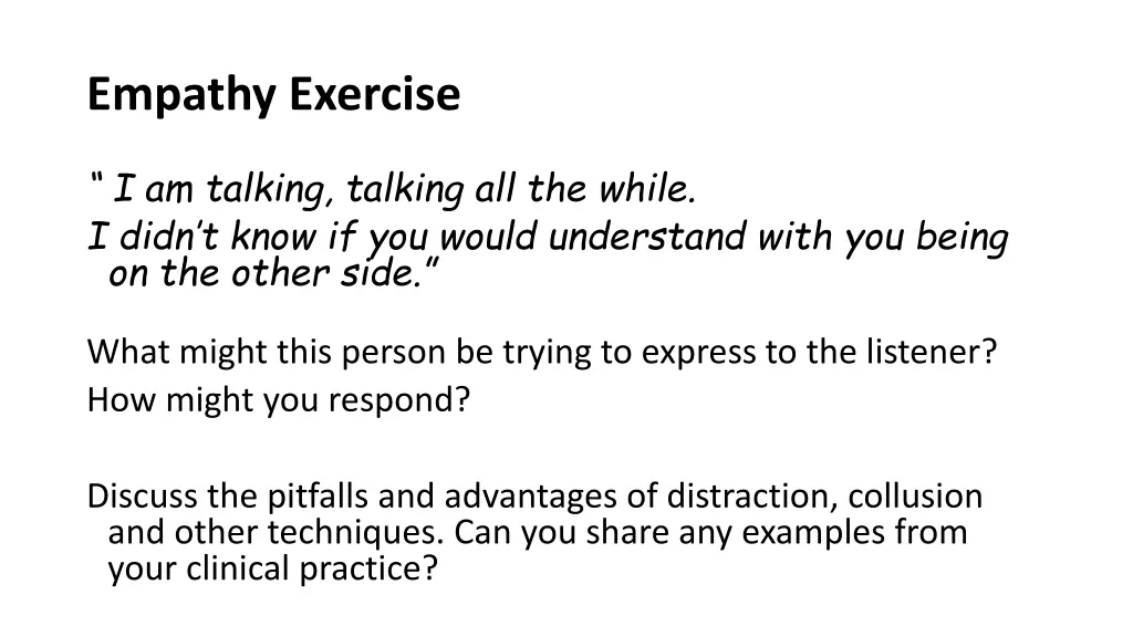 empathy exercise