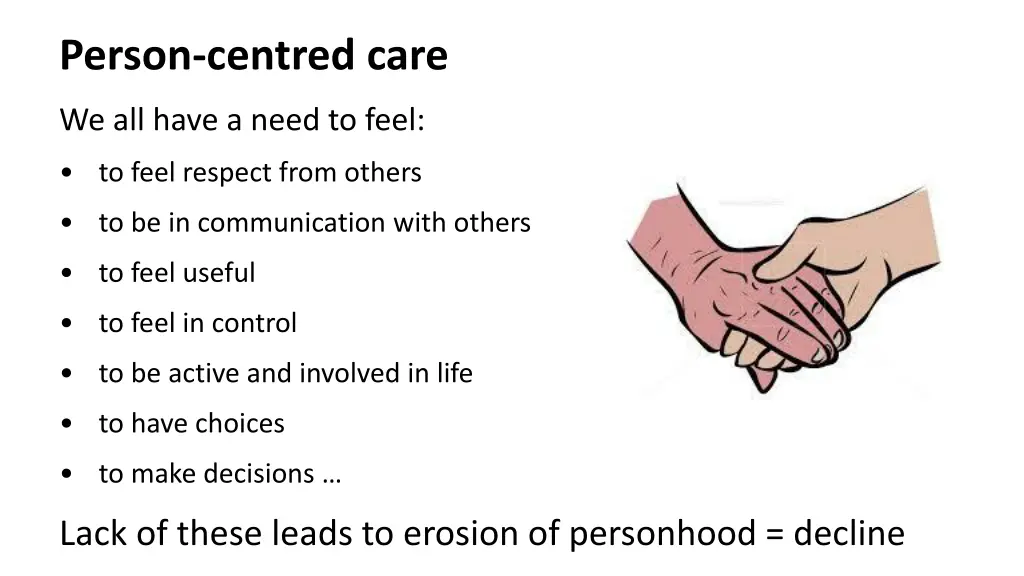 person centred care 1