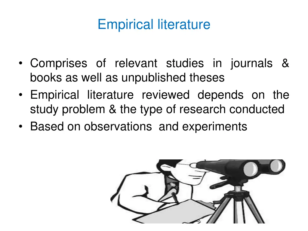 empirical literature