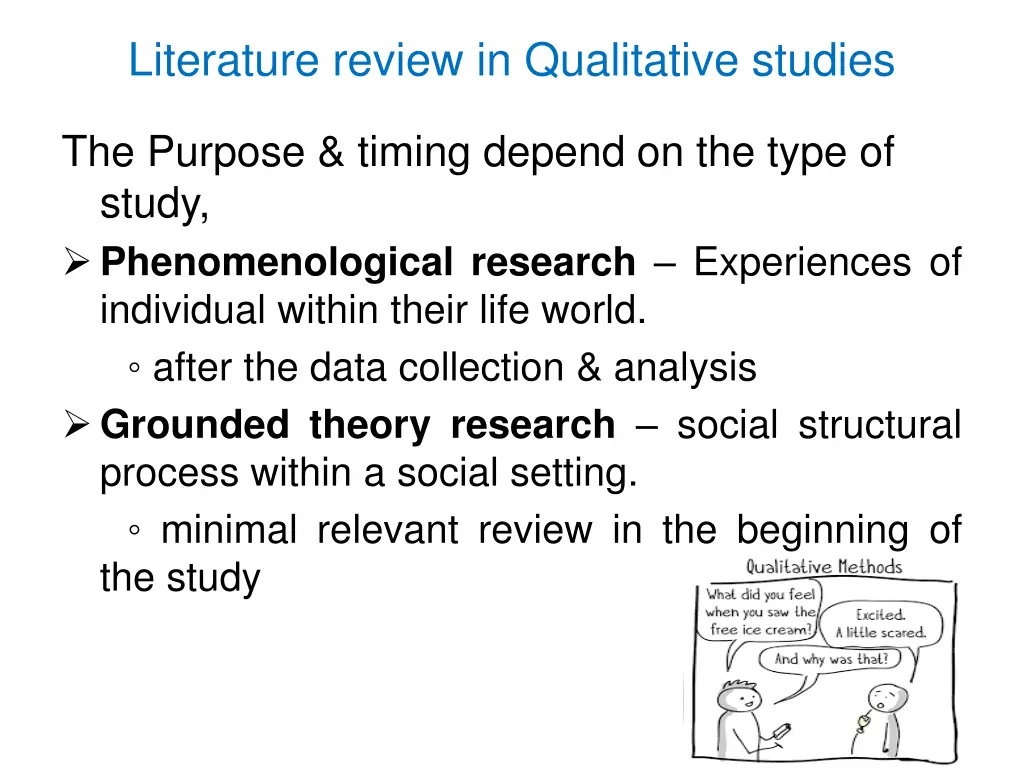 literature review in qualitative studies