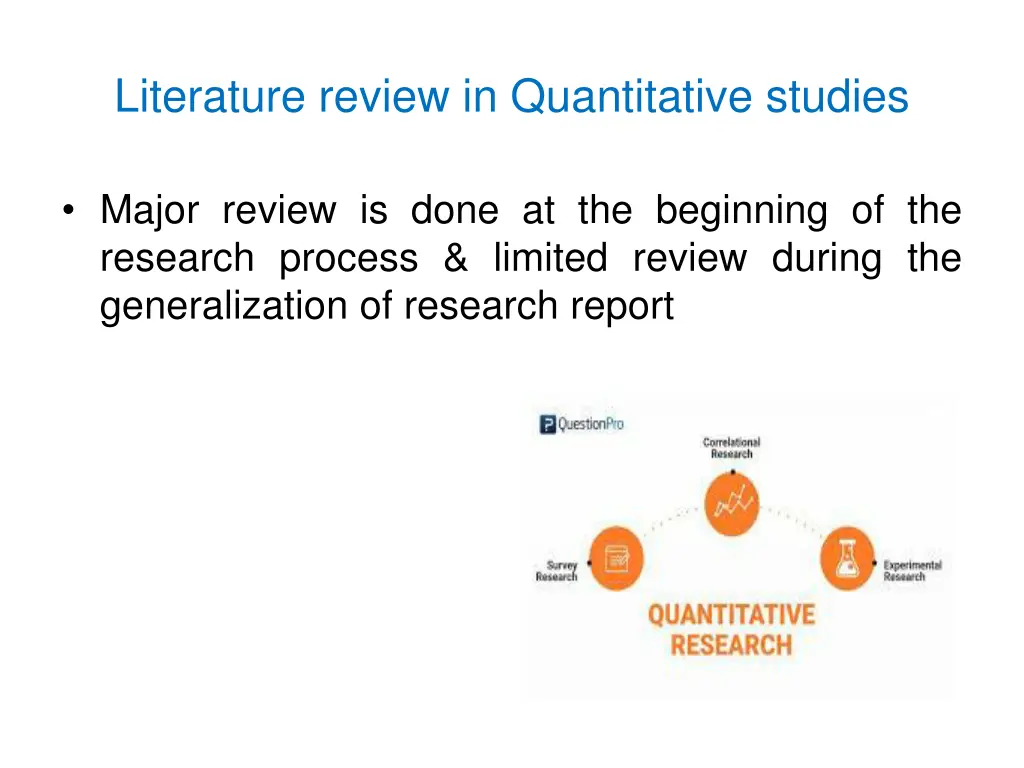 literature review in quantitative studies