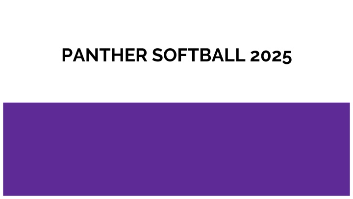 panther softball 2025