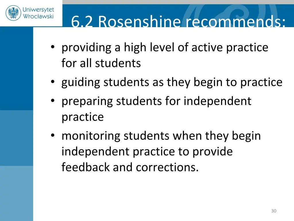 6 2 rosenshine recommends